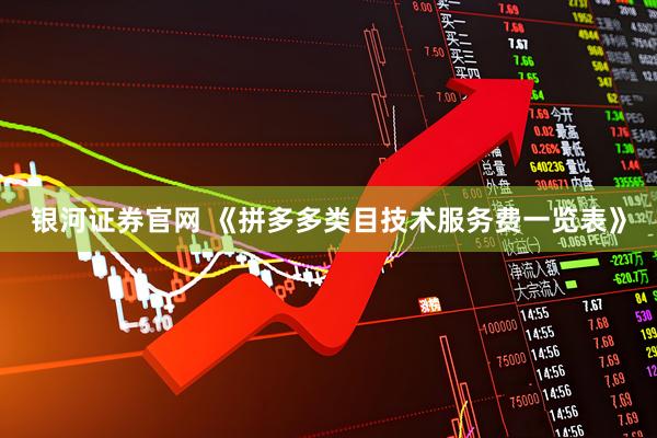 银河证券官网 《拼多多类目技术服务费一览表》